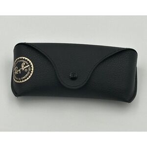 Ray Ban Black Semi Hard Soft Sunglasses Case Snap Closure Replacement